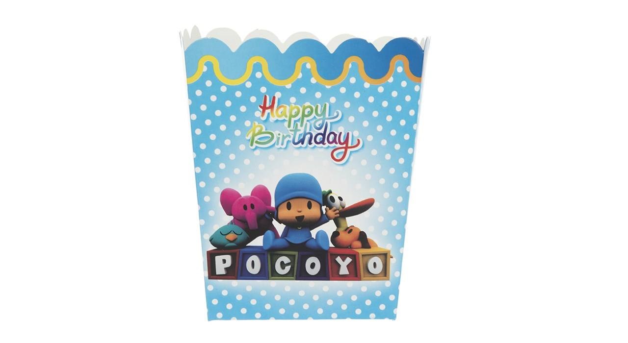 ظرف پاپ کورن مدل Pocoyo بسته 10 عددی